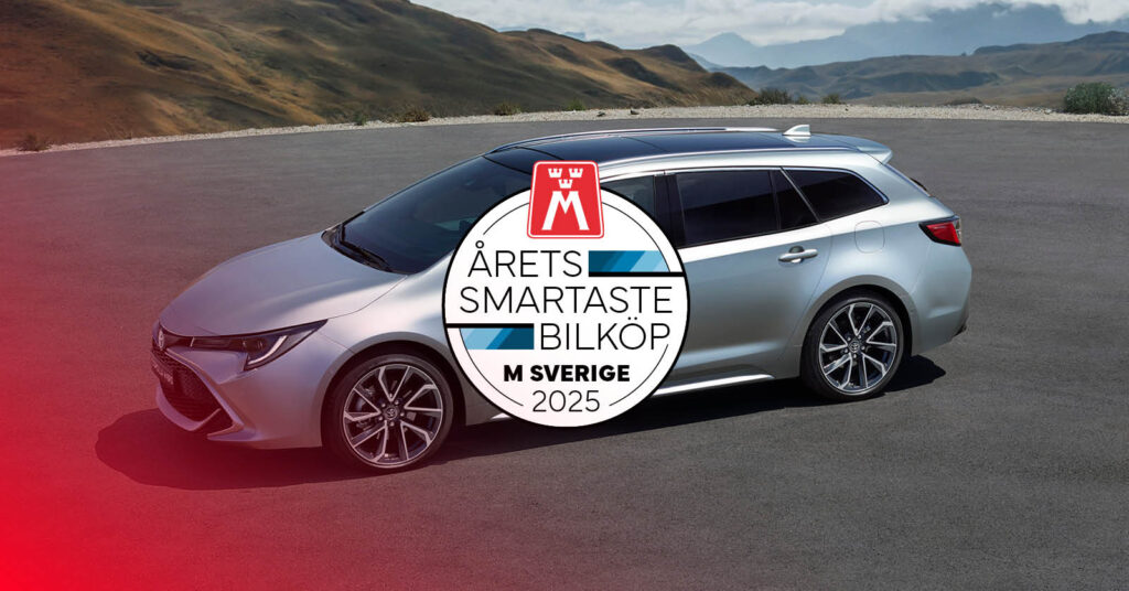 En silvrig Toyota Corolla.